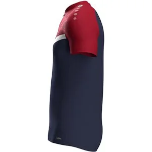 JAKO Herren_Polo_Polo_Iconic A4T024HR6324 901 marine/chili rot