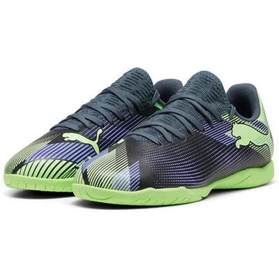 PUMA Kinder_Fussball_Hallenschuhe_FUTURE_7_PLAY_IT_Jr 107952 003 Gray Skies-Elektro Purple-