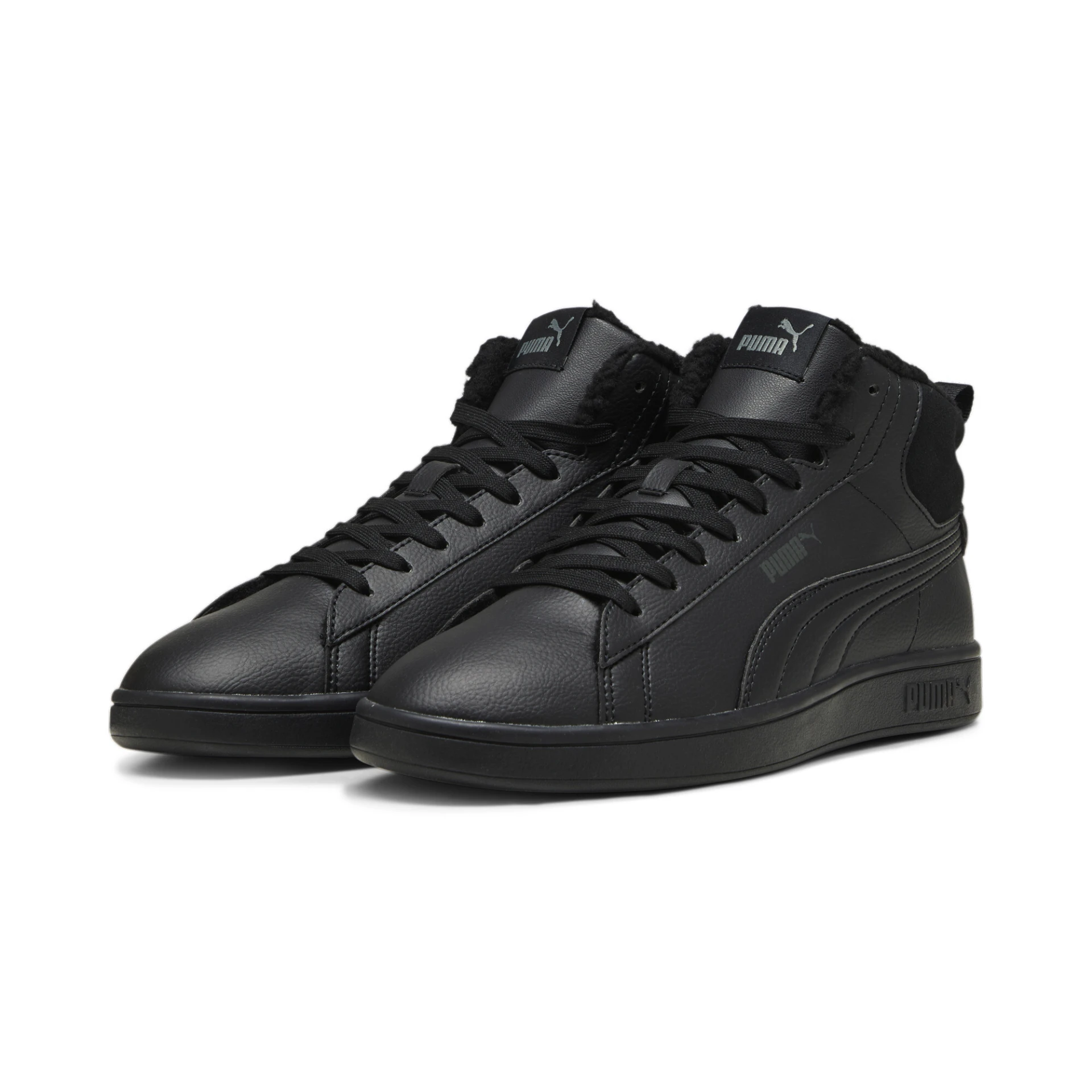 PUMA Puma_Smash_30_Mid_WTR 392335 001 PUMA BLACK-SHADOW GRAY