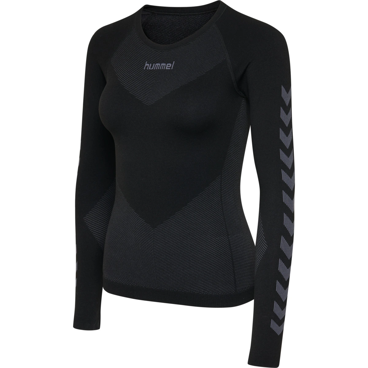 HUMMEL Damen_Hemd__FIRST_SEAMLESS_JERSEY_L_S_WOMAN 202645 2001 BLACK