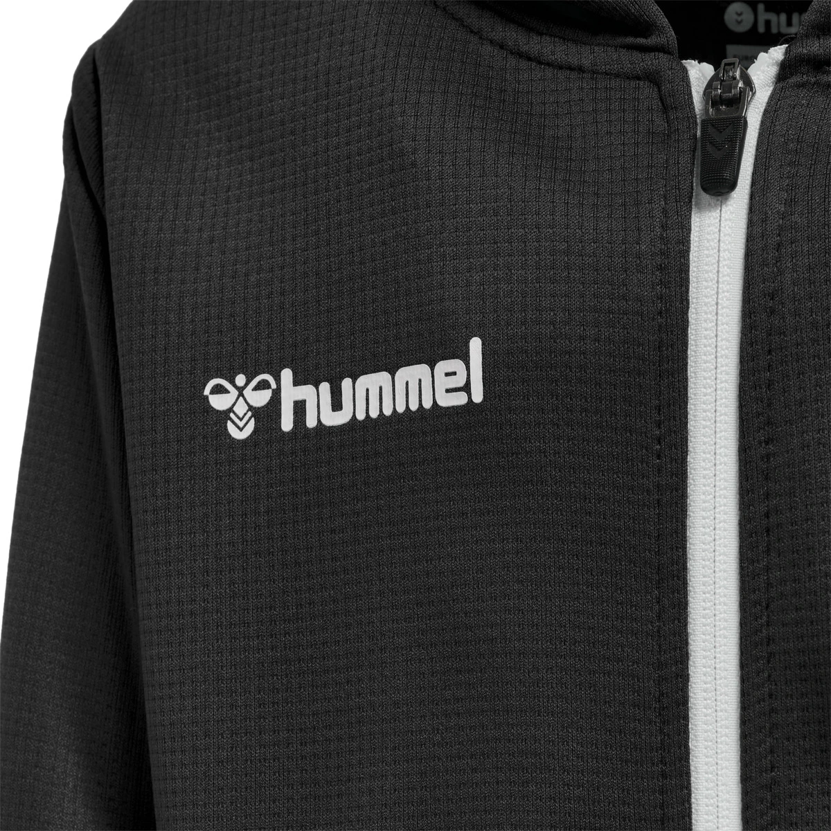 HUMMEL Kinder_Kapuzensweat_hmlAUTHENTIC_KIDS__POLY_ZIP 204938 2114 BLACK/WHITE