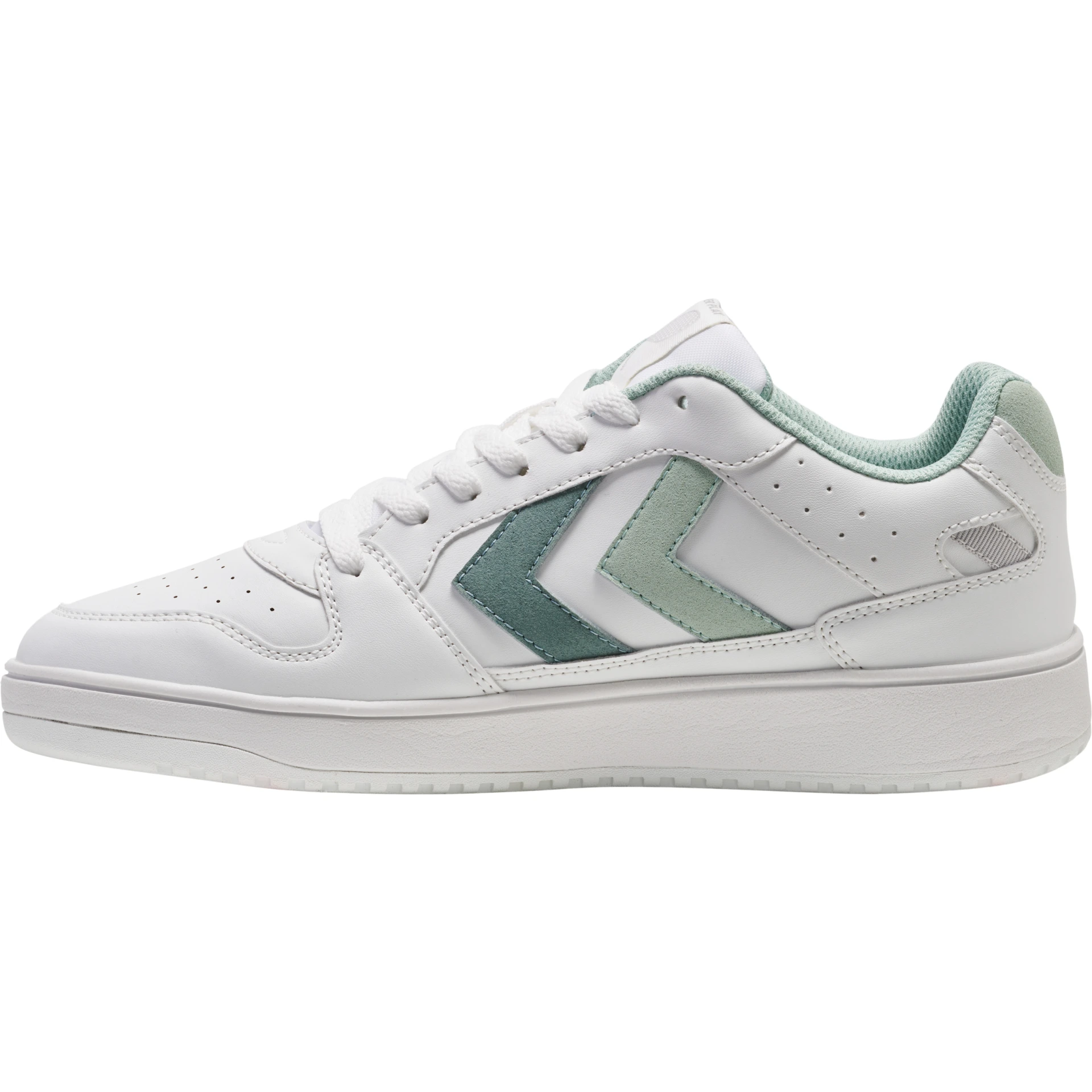 HUMMEL ST_POWER_PLAY_WMNS___WHITE_ERAYISH_GREEN___38 218557 9151 WHITE/SILT GREEN