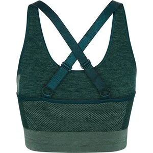 HUMMEL Damen_hmlCLEA_SEAMLESS_SPORTS_TOP 211937 6250 GREEN GABLES/GARDEN TOPIA