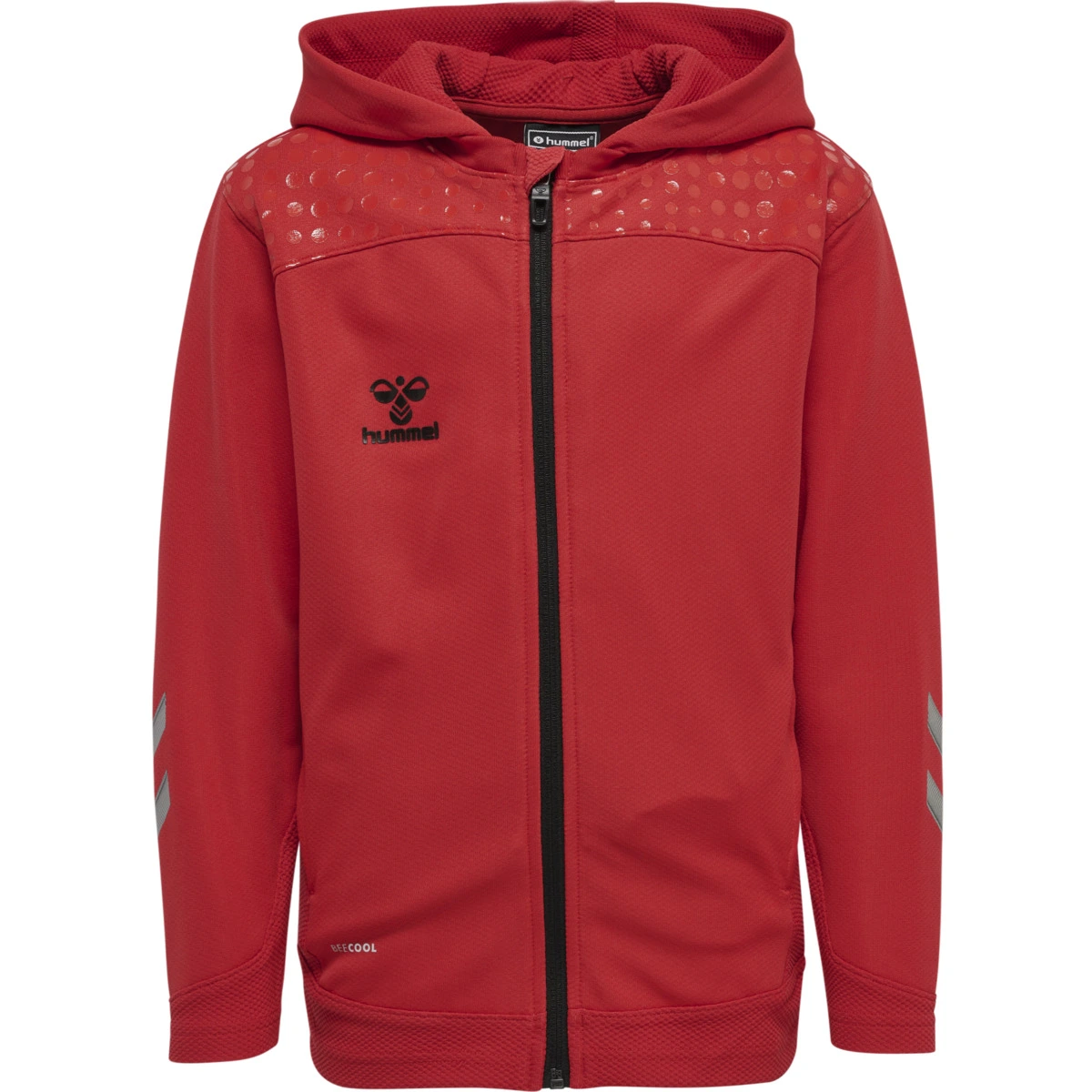 HUMMEL HUMMEL_Kinder_Kapuzensweat_LEAD_ZIP_POLY 207412 3062 TRUE RED
