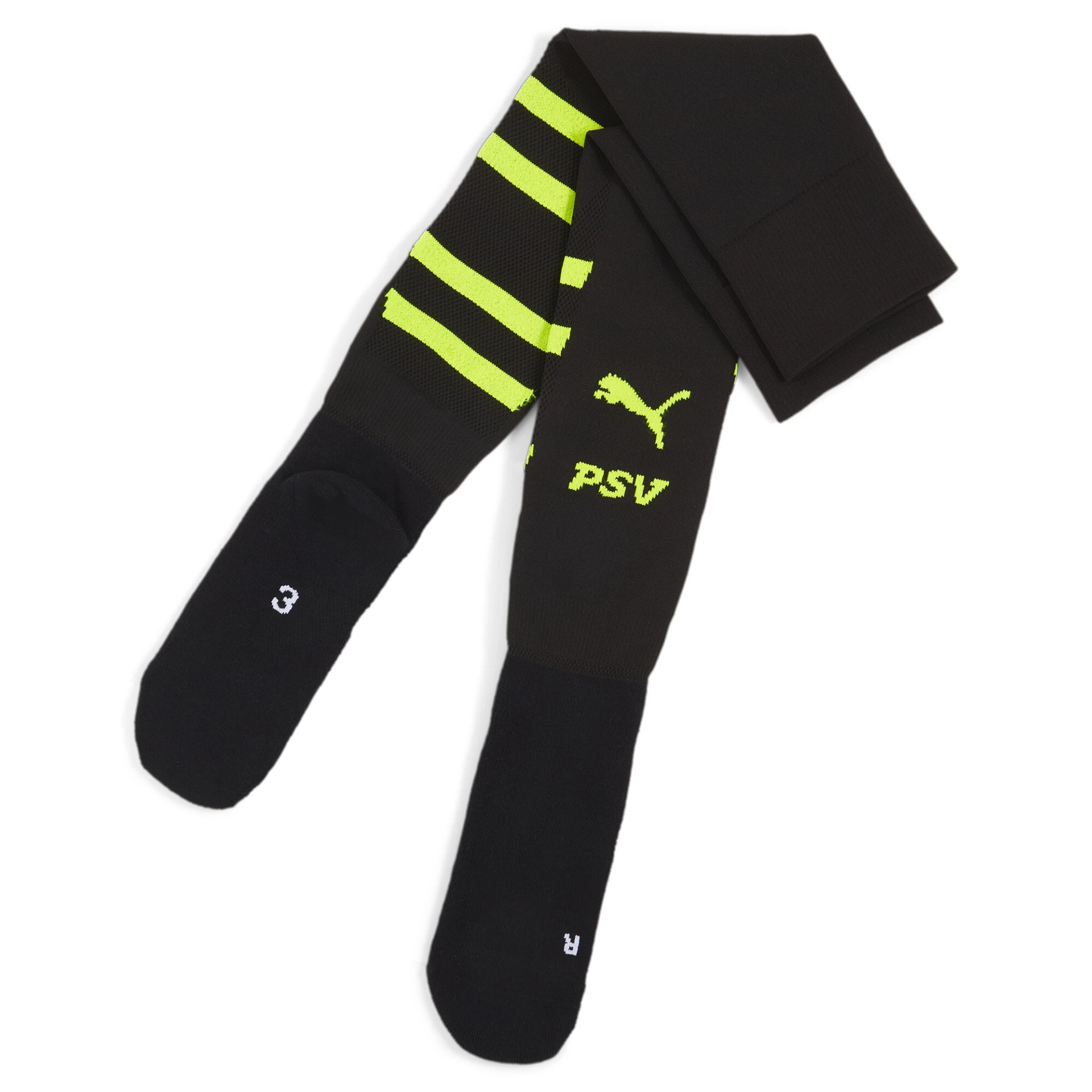 PUMA Team_PSV_Graphic_Socks_Replica 775171 002 PUMA Black-Yellow Alert