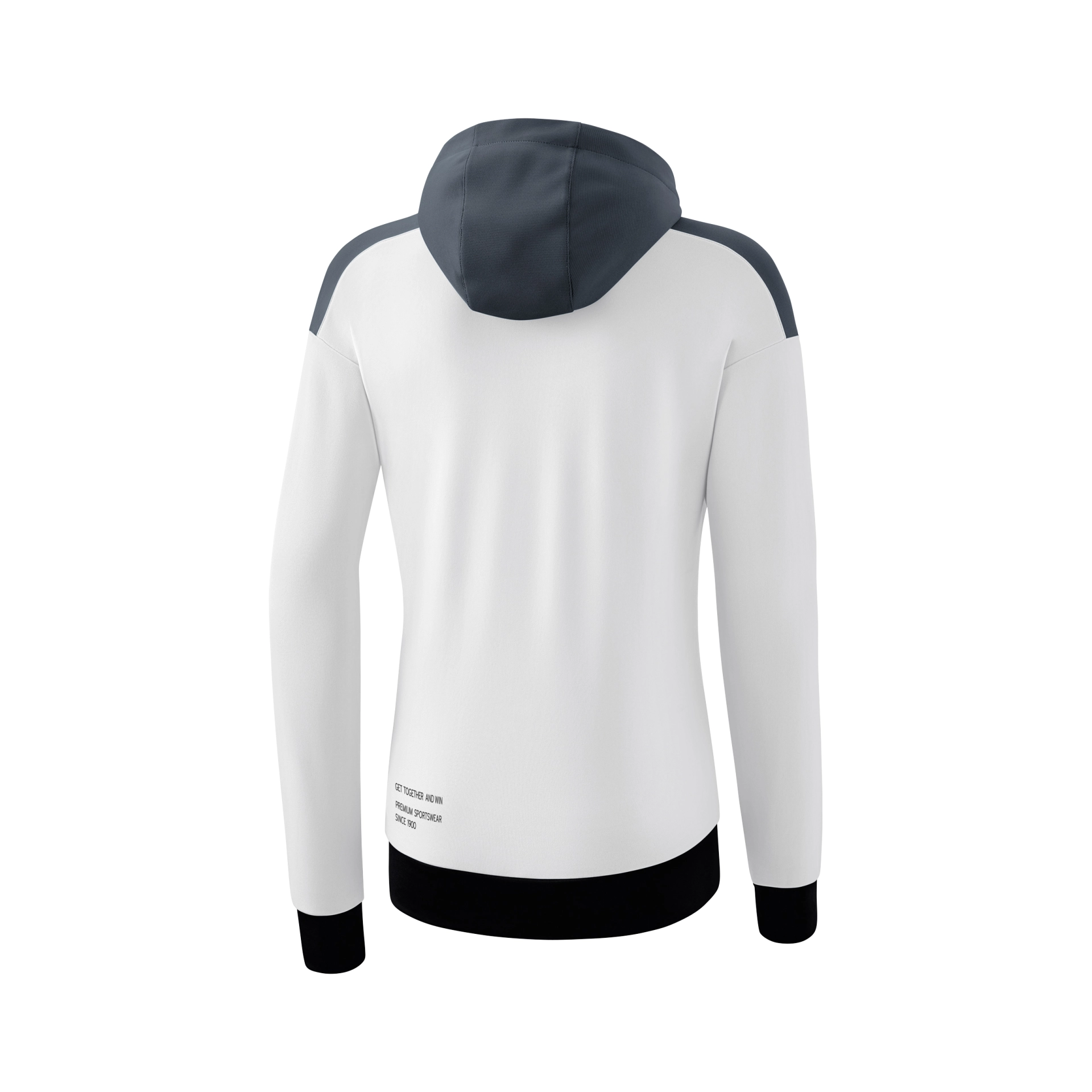ERIMA CHANGE_by_erima_Trainingsjacke_mit_Kapuze 1032316 011825 white/slate grey/black