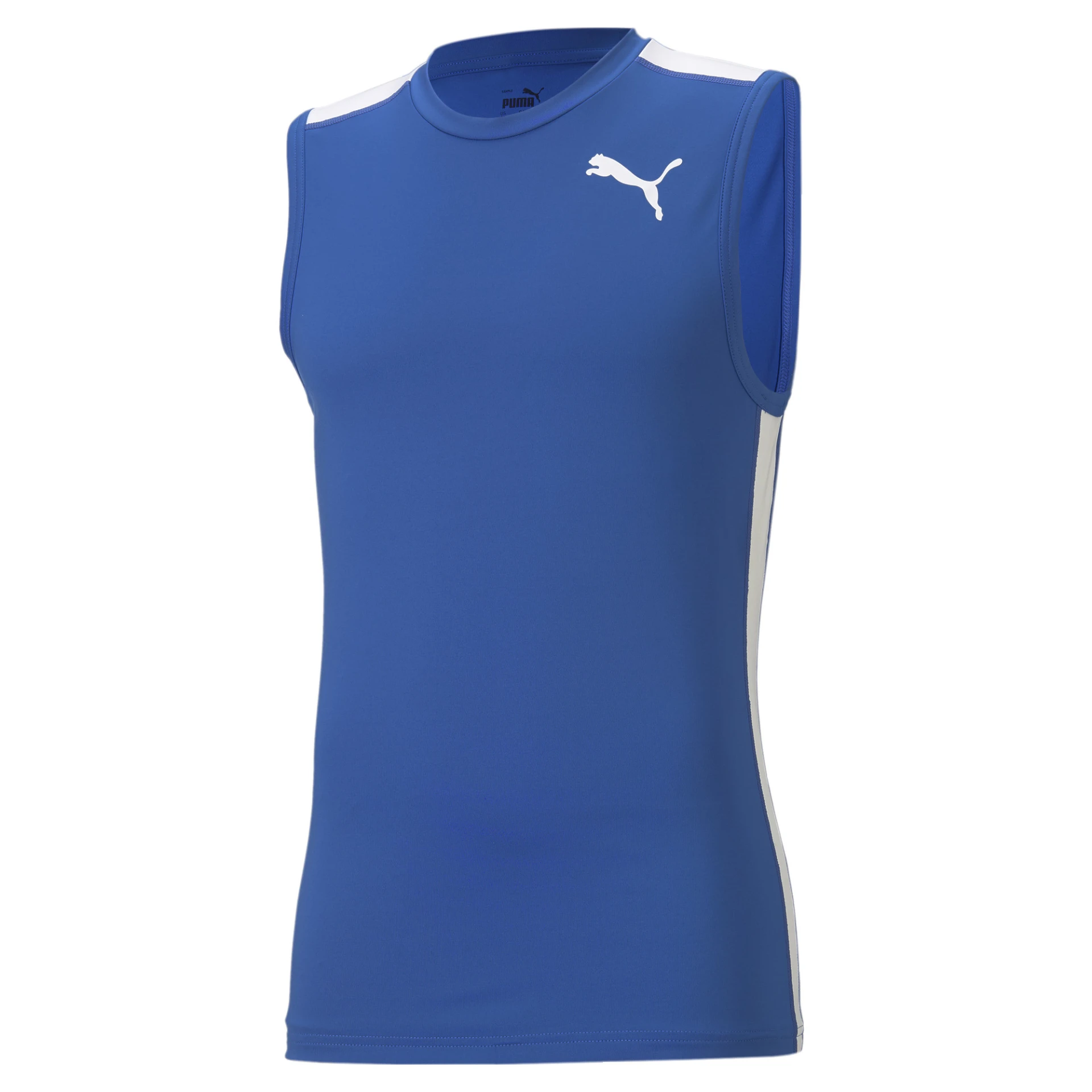 PUMA Herren_Shirt_Cross_the_LIne_Slvs_20 520348 004 TEAM POWER BLUE-PUMA WHITE