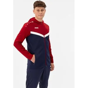 JAKO Herren_Kapuzensweat_Kapuzenjacke_Iconic A4T024HR6824 901 marine/chili rot
