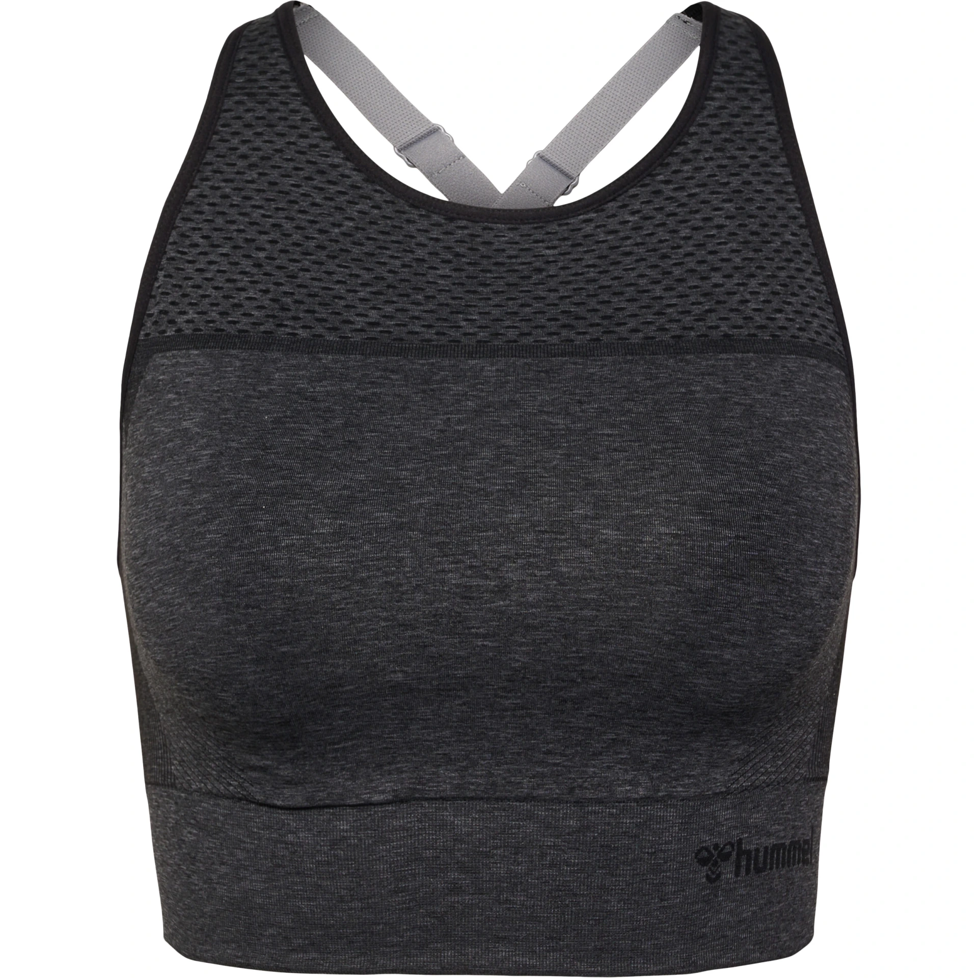 HUMMEL hmlMT_HANA_20_SEAMLESS_SPORTS_TOP___BLACK_MELANGE___S 219433 2508 BLACK MELANGE