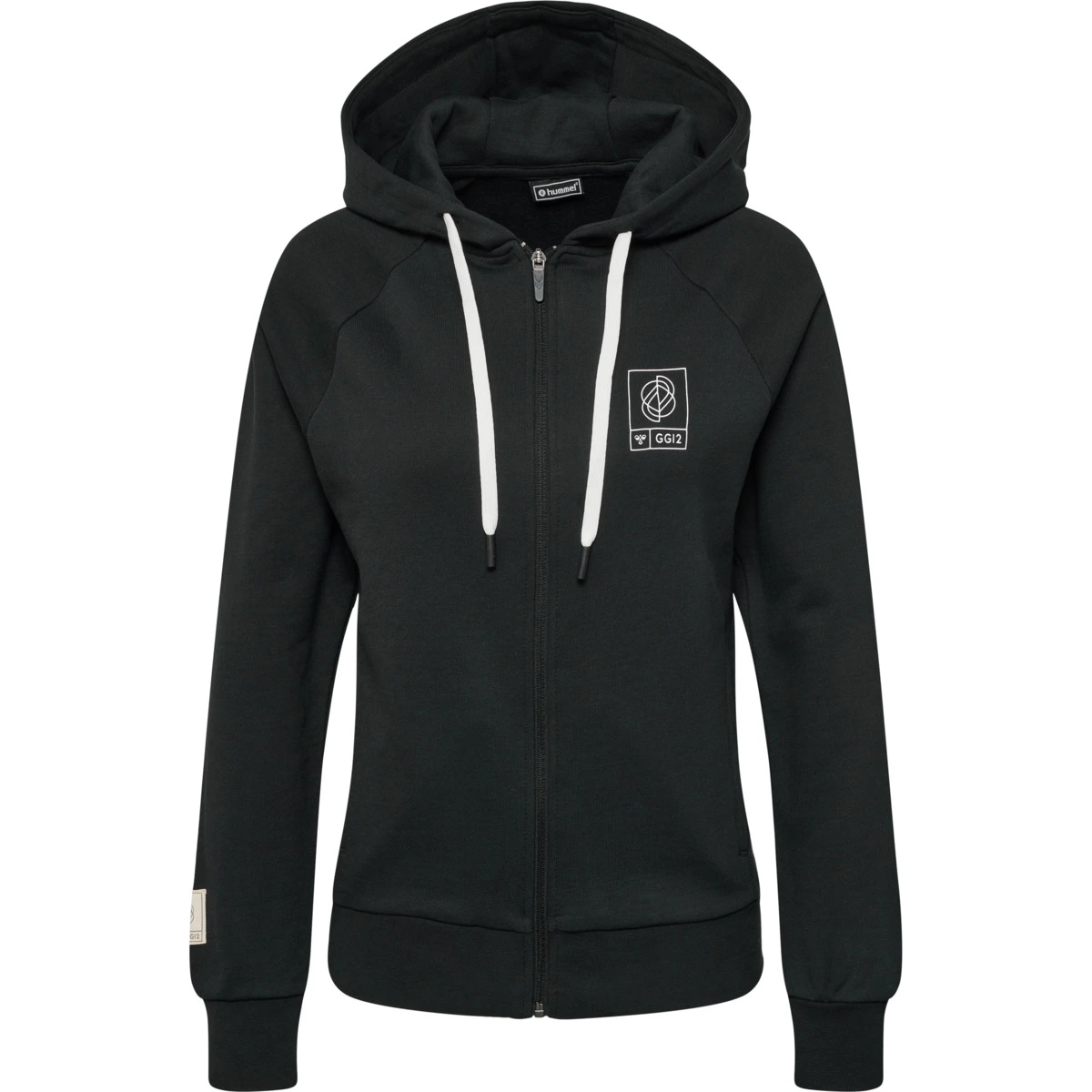 HUMMEL hmlGG12_SWEAT_ZIP_HOODIE_WOMAN 213989 2001 BLACK
