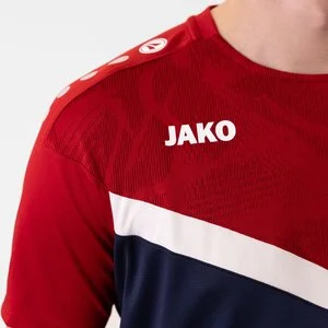 JAKO Herren Shirt T-Shirt Iconic JAKO Herren_Shirt_T_Shirt_Iconic A4T024HR6124 901 marine/chili rot