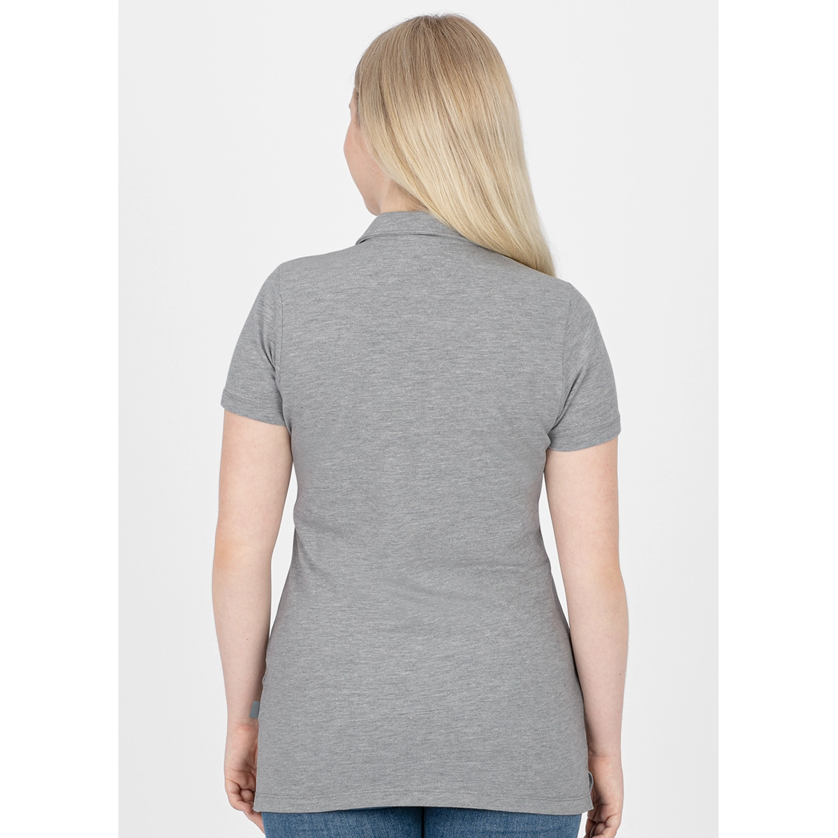 JAKO Polo_Organic_Stretch A4T023DAC6321D 520 hellgrau meliert
