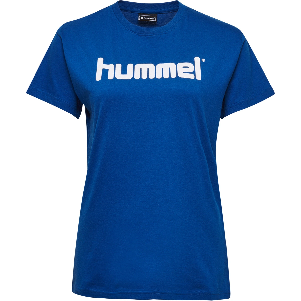 HUMMEL Damen_T_Shirt_GO_COTTON_LOGO 203518 7045 TRUE BLUE