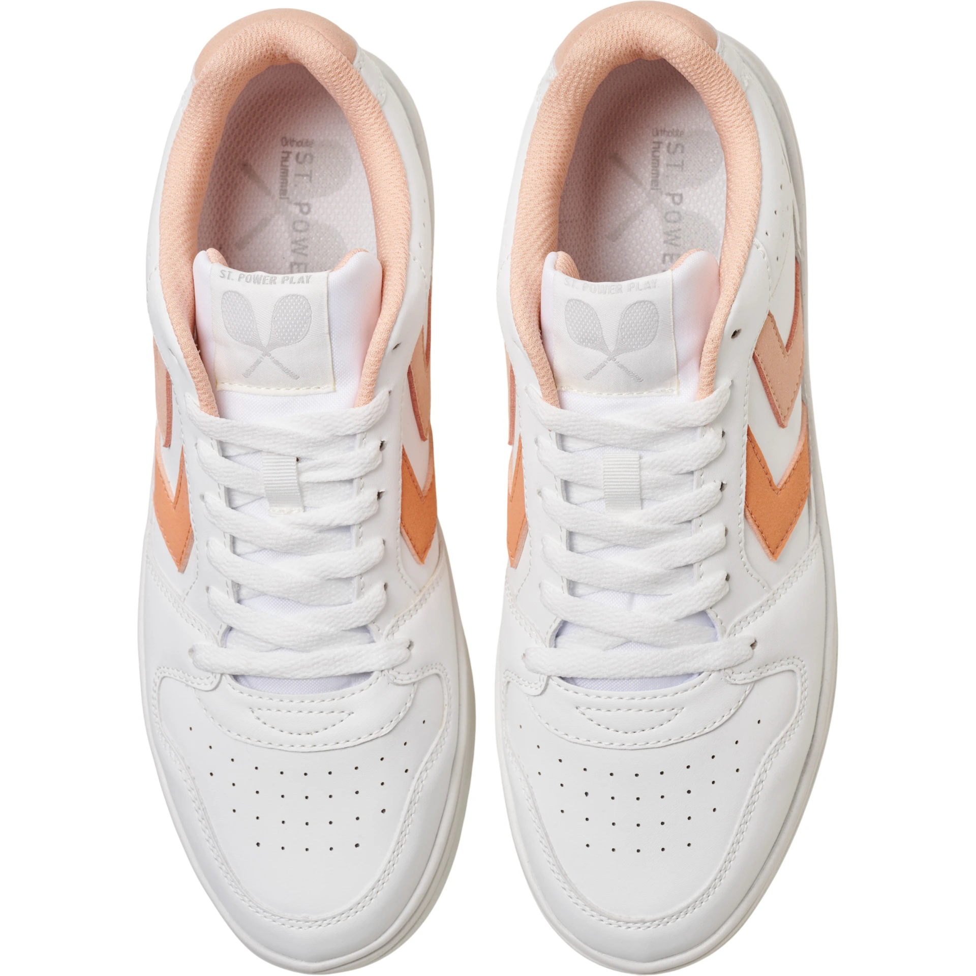 HUMMEL ST_POWER_PLAY_WMNS___WHITE_ALMOST_APRICOT___41 218557 9155 WHITE/ALMOST APRICOT