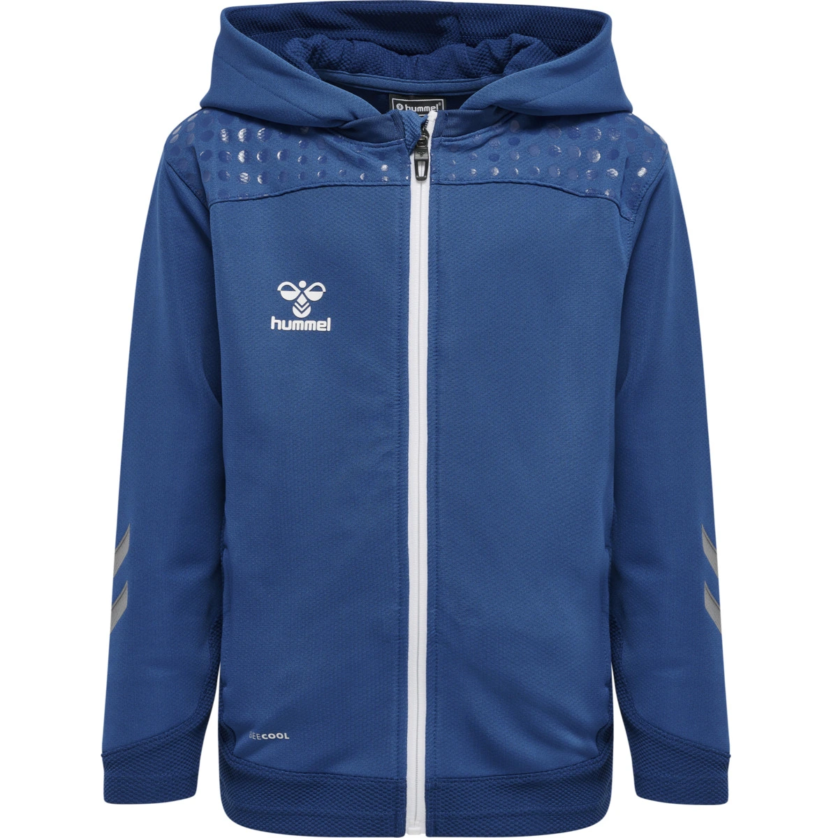 HUMMEL Kinder_Kapuzensweat_LEAD_ZIP_POLY 207412 7045 TRUE BLUE