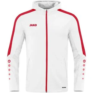 JAKO Herren_Kapuzensweat_Kapuzenjacke_Power A4T023HR6823 004 weiß/rot