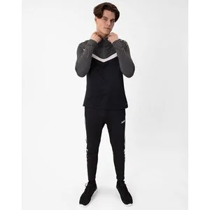 JAKO Herren_Pullover_Ziptop_Iconic A4T027JU8624 801 schwarz/anthrazit