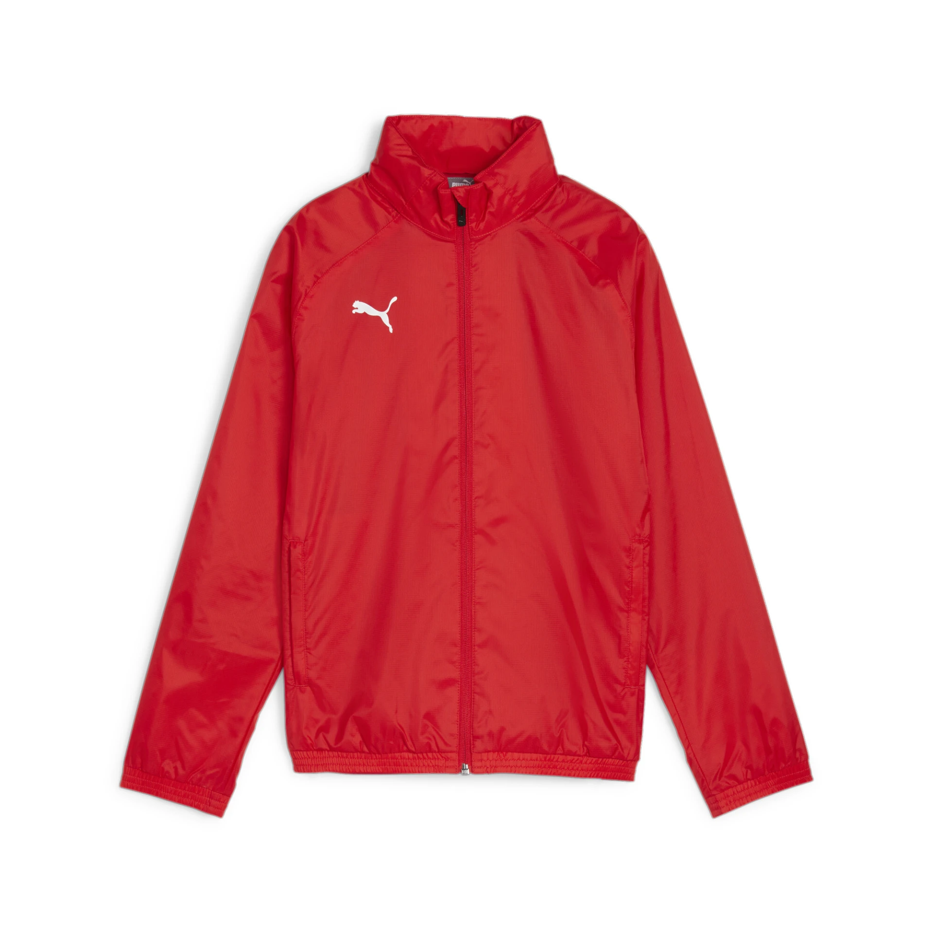 PUMA teamGOAL_Allweather_Jacket_Jr 659045 001 PUMA Red-PUMA White