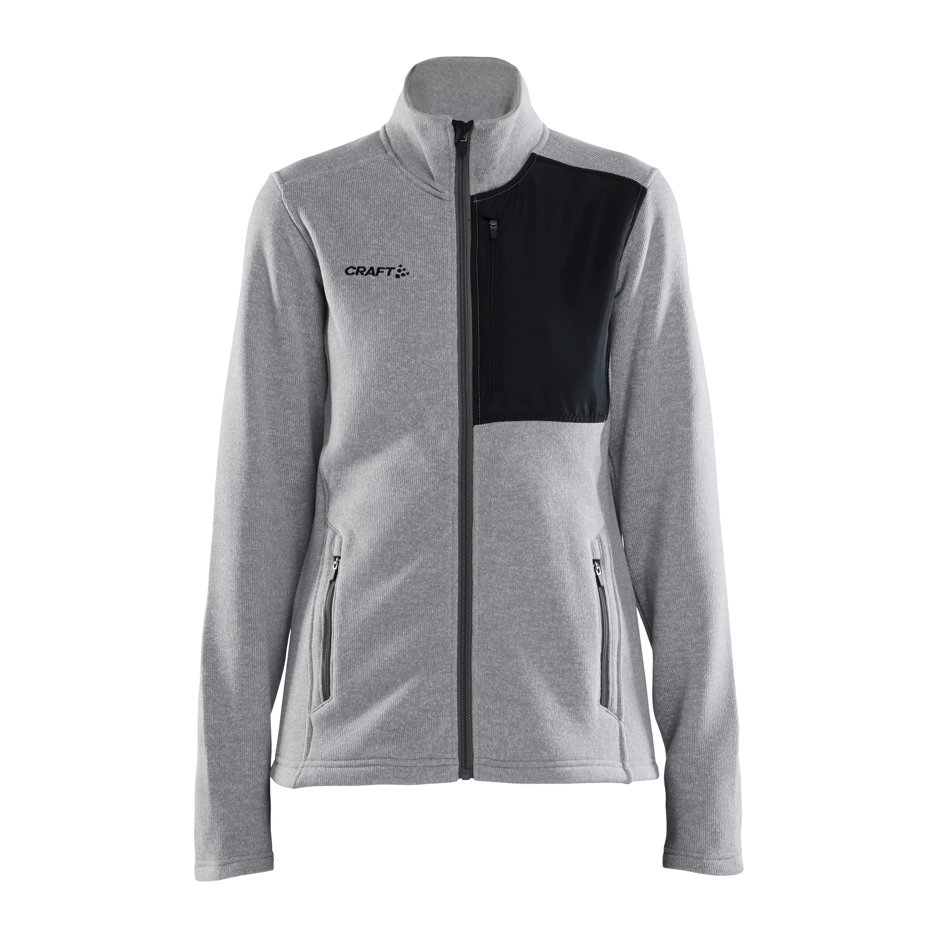 CRAFT ADV_Explore_Heavy_Fleece_Jacket_W 1912219 950999 GREY MELANGE-BLACK