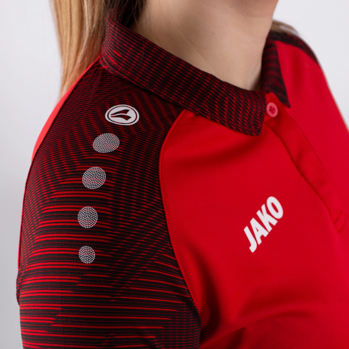 JAKO Polo_Performance 6322K 101 rot/schwarz