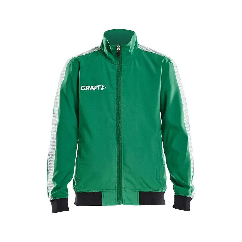 CRAFT Pro_Control_Woven_Jacket_Jr 1906721 651000 Team Green/White