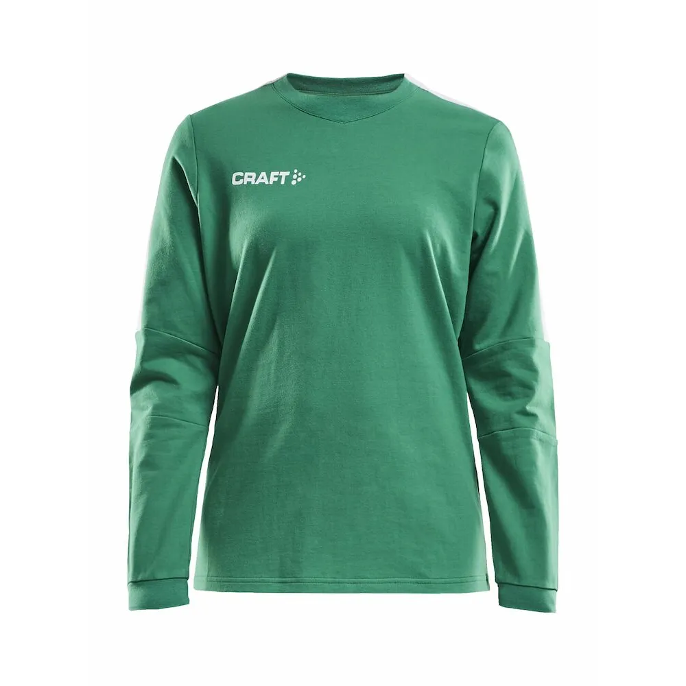 CRAFT Progress_GK_Sweatshirt_W 1907948 651900 TEAM GREEN/WHITE