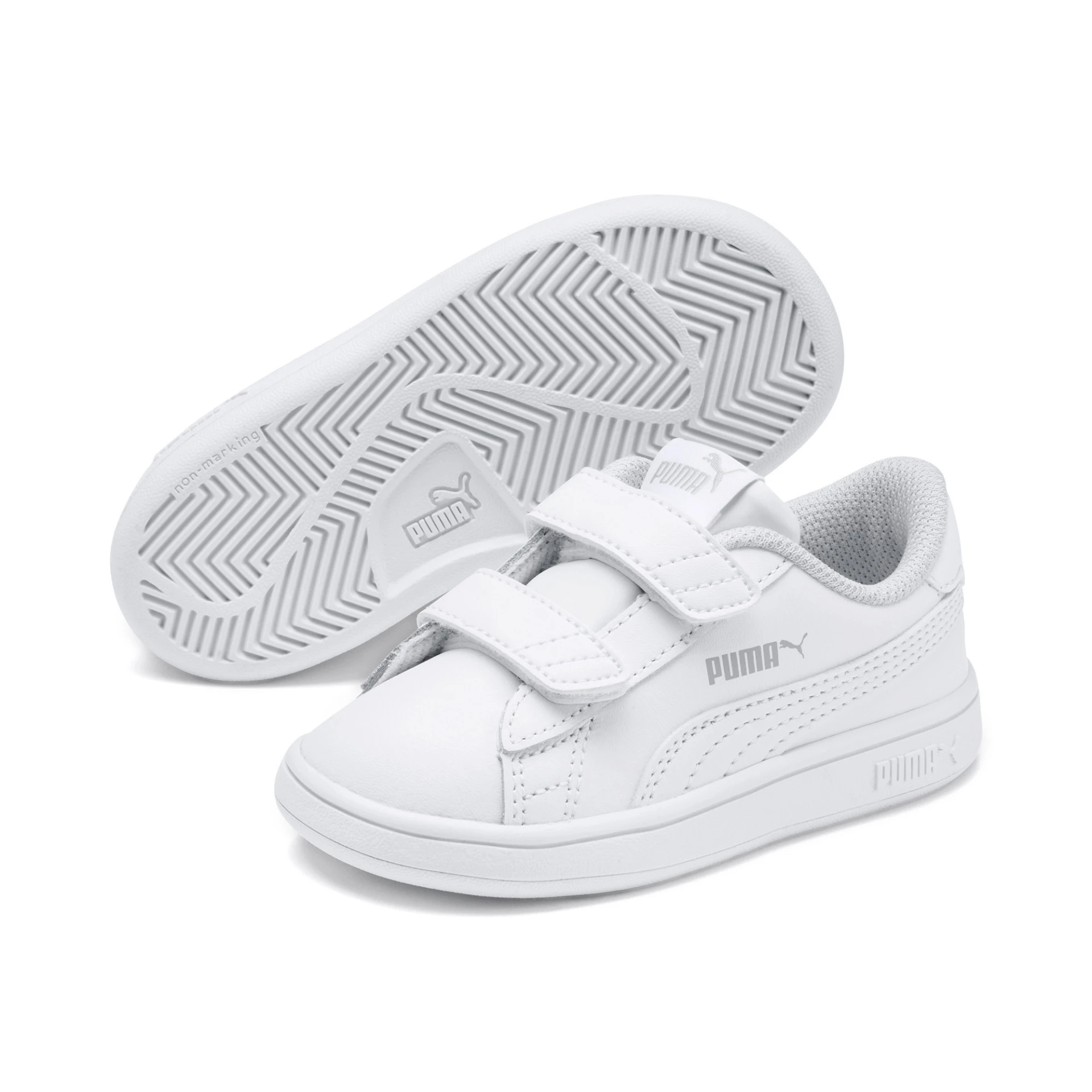 PUMA Kinder_Schuhe_Smash_v2_L_V_Inf 365174 002 PUMA WHITE-PUMA WHITE