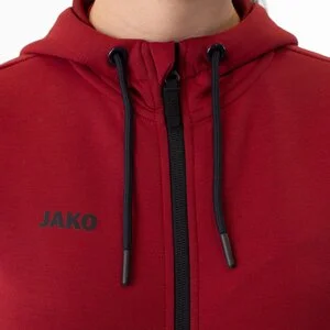 JAKO Damen_Kapuzenjacke_Premium_Basics A4T023DA6829D 01 rot meliert