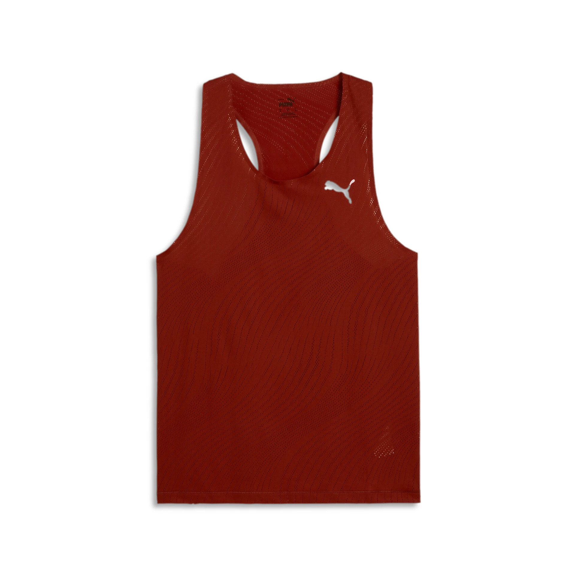 PUMA RUN_ULTRASPUN_SINGLET 525057 063 Mars Red-AOP