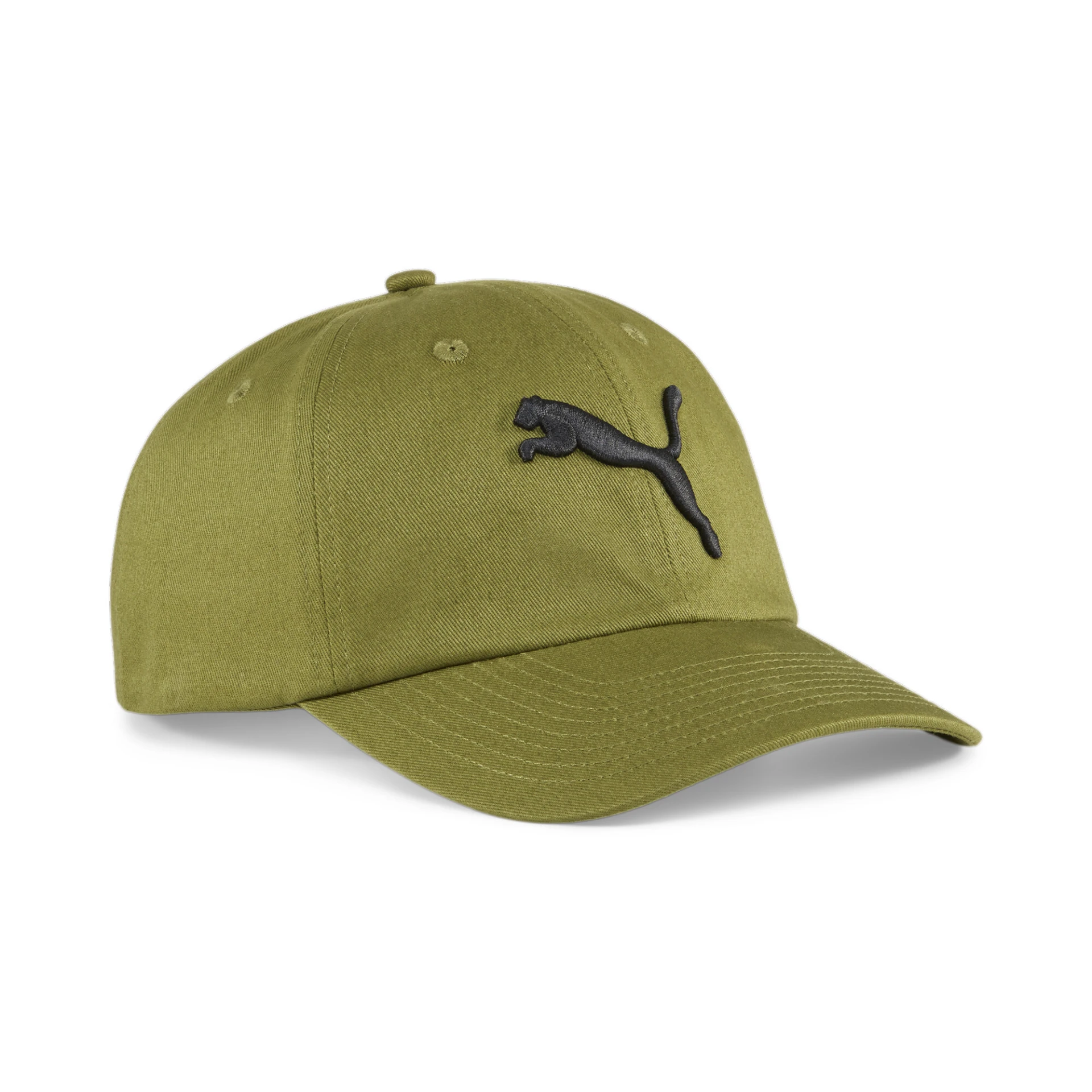 PUMA ESS_Cat_Logo_BB_Cap 024587 010 OLIVE GREEN-PUMA BLACK