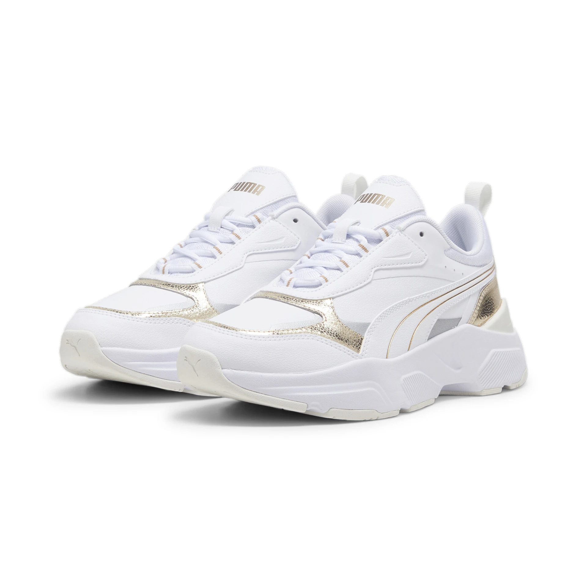 PUMA Cassia_Metallic_Shine 395267 001 PUMA WHITE-PUMA GOLD-PUMA