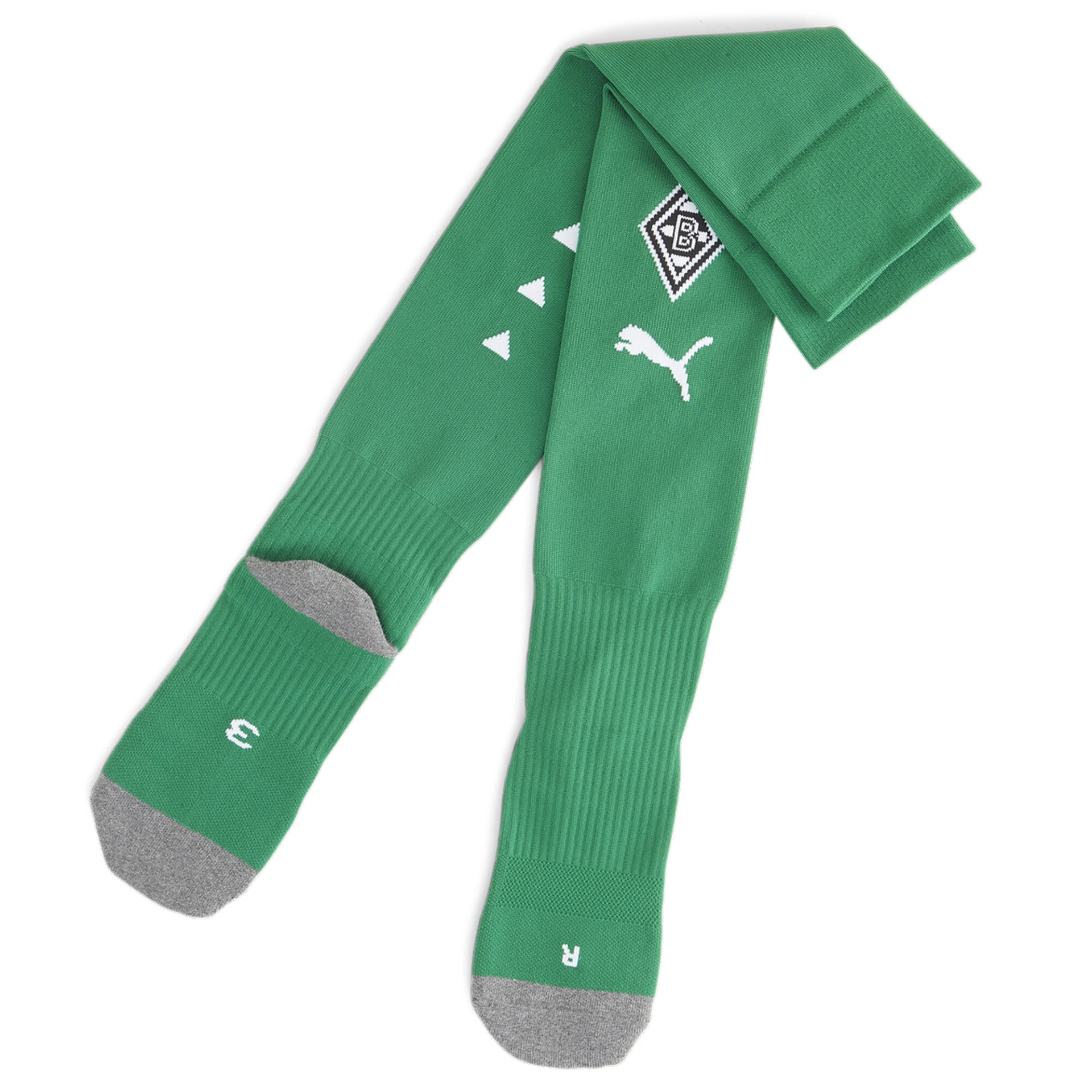 PUMA Team_BMG_Stacked_Logo_Socks_Replica 771308 007 POWER GREEN-PUMA WHITE