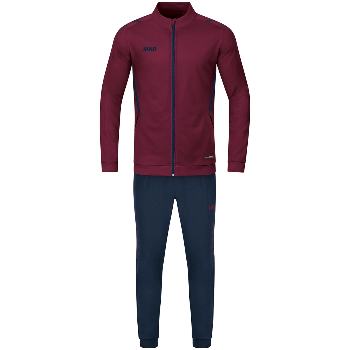 JAKO Trainingsanzug_Polyester_Challenge M9121K 132 maroon/marine