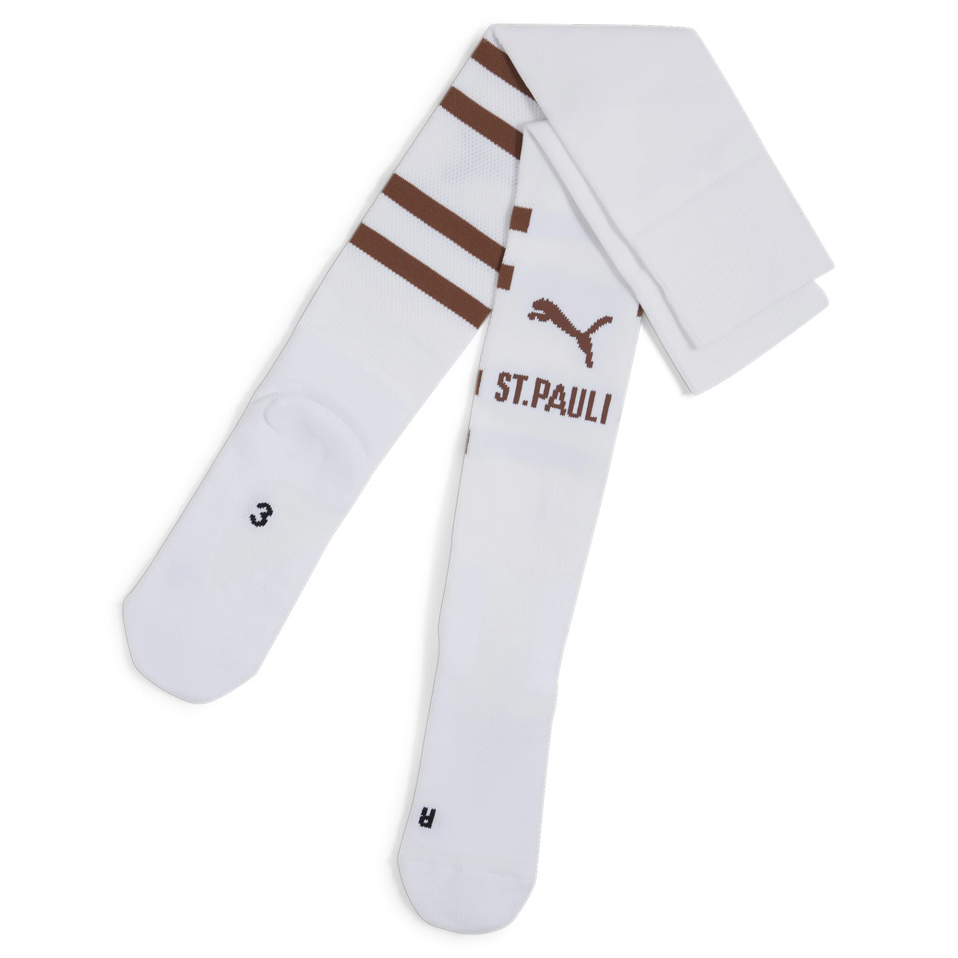 PUMA Team_FCSP_Graphic_Socks_Replica 778709 002 PUMA WHITE-ESPRESSO BROWN