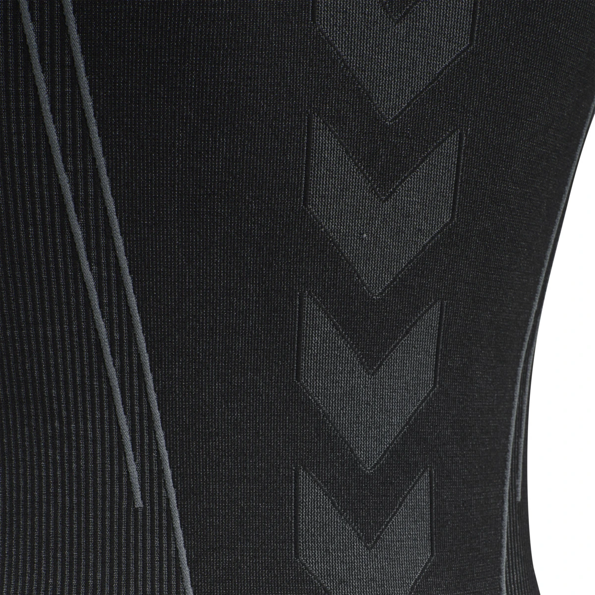 HUMMEL HUMMEL_Damen_Shirt_hmlTE_CHRISTEL_SEAMLESS_TOP 213754 1038 BLACK/ASPHALT MELANGE