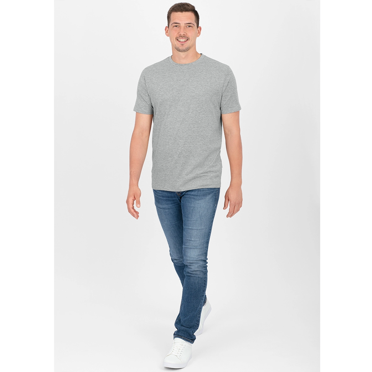 JAKO T_Shirt_Organic A4T023KIC6120K 520 hellgrau meliert