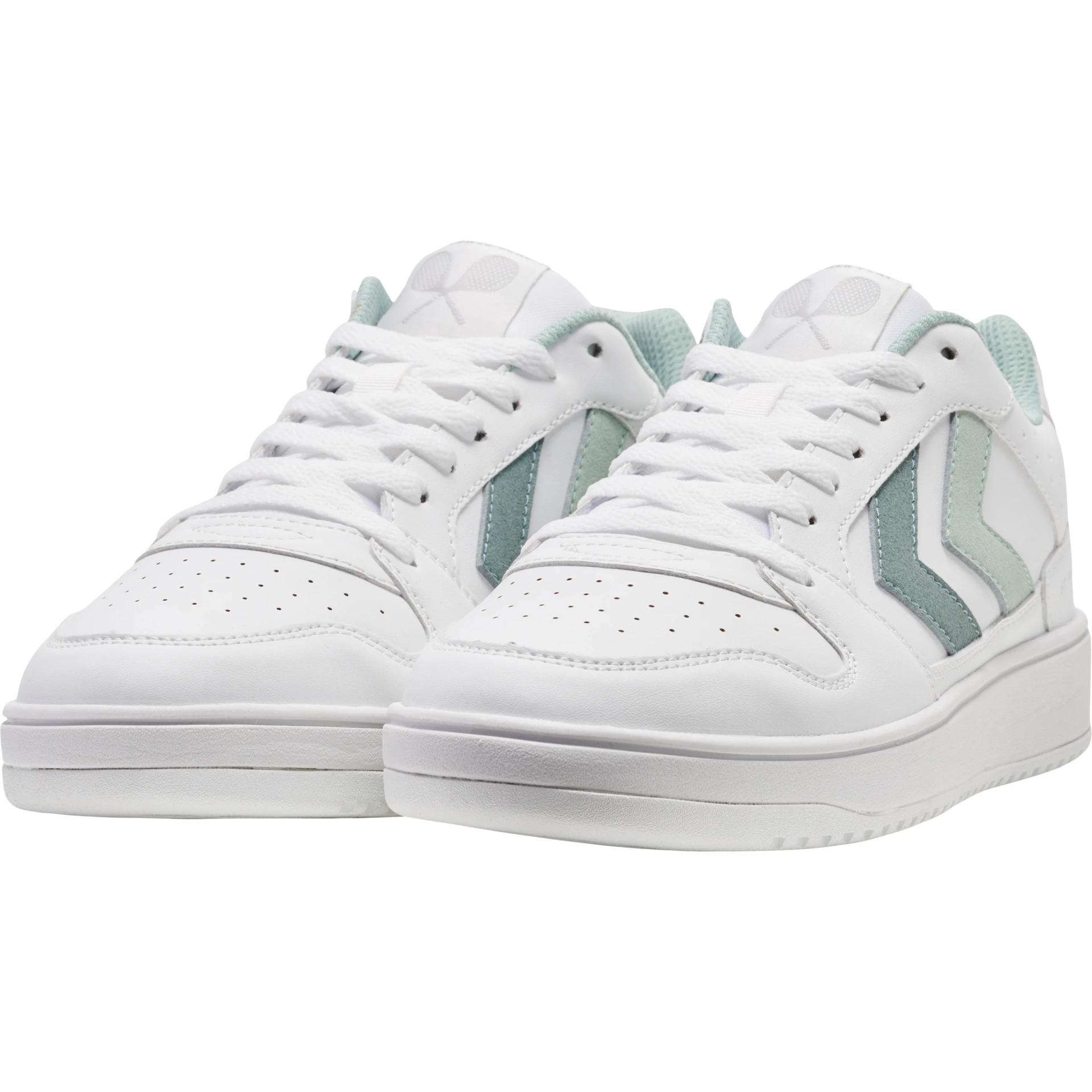 HUMMEL ST_POWER_PLAY_WMNS___WHITE_ERAYISH_GREEN___38 218557 9151 WHITE/SILT GREEN