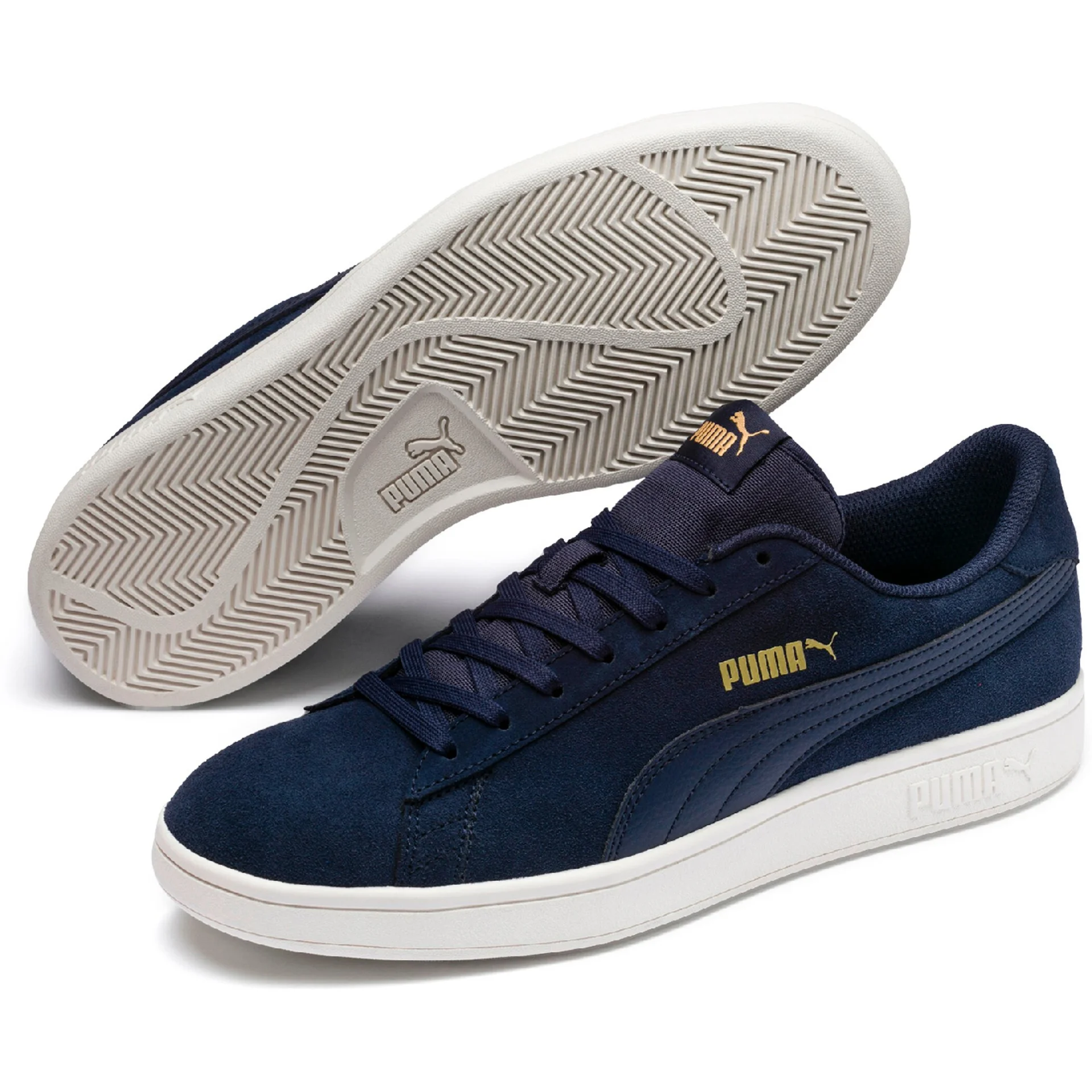 PUMA Sneaker_Puma_Smash_v2 364989 024 PEACOAT-PUMA TEAM GOLD-WHI