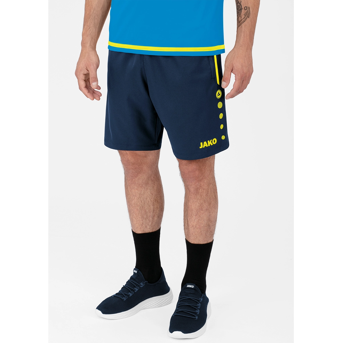 JAKO Kinder_Short_Competition_20 6218K 89 marine/neongelb