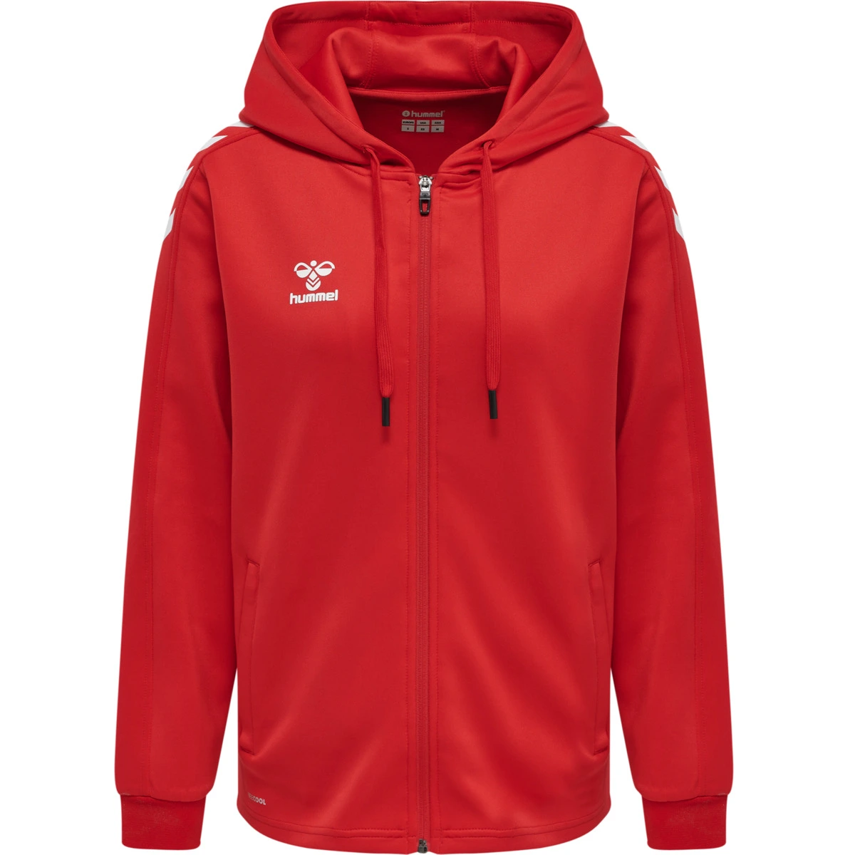 HUMMEL HUMMEL_Female_hmlCORE_XK_POLY_ZIP_HOOD_SWEAT_WOMAN 212650 3062 TRUE RED