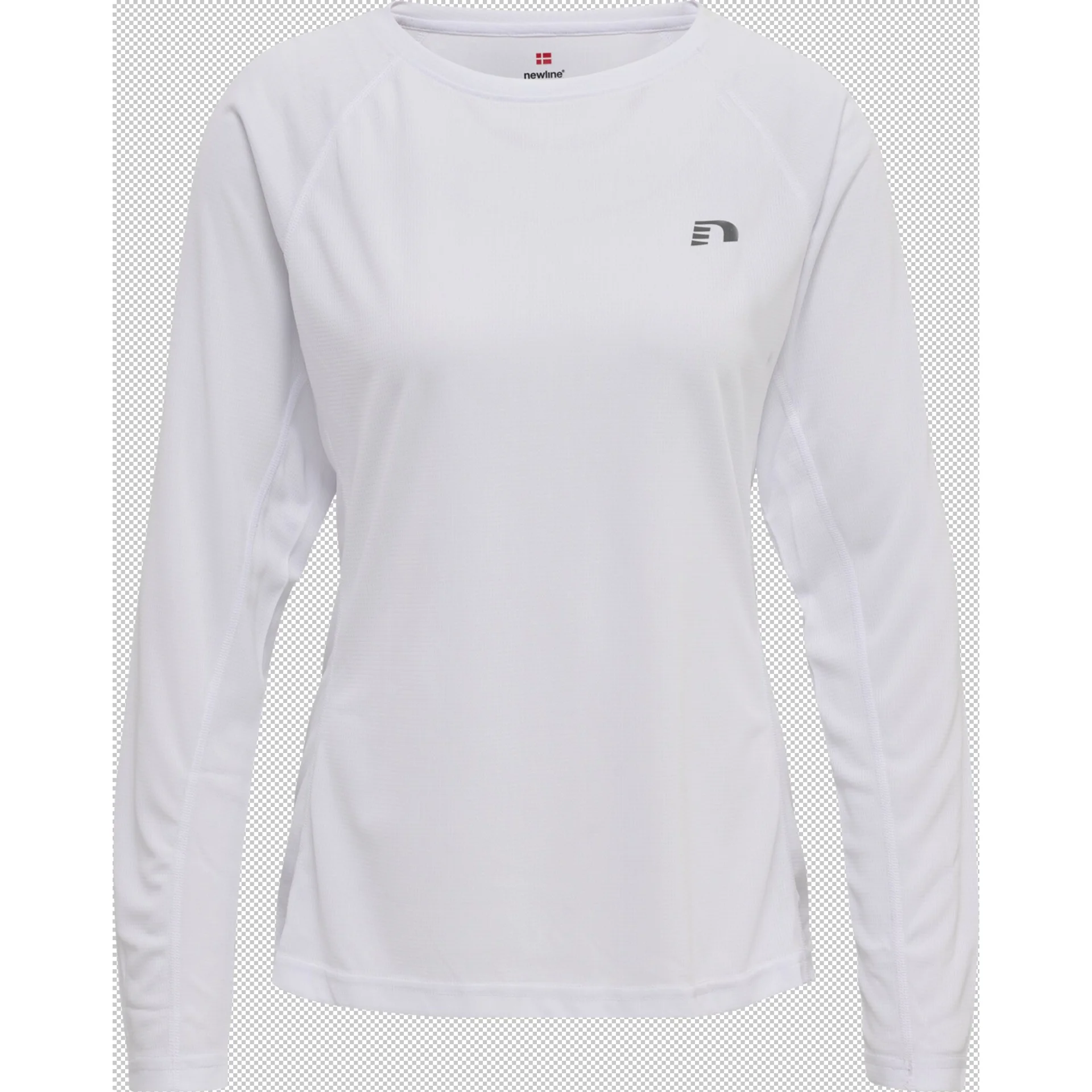 NEWLINE Damen_Shirt_WOMENS_CORE_RUNNING_T_SHIRT_L_S 500103 9001 WHITE
