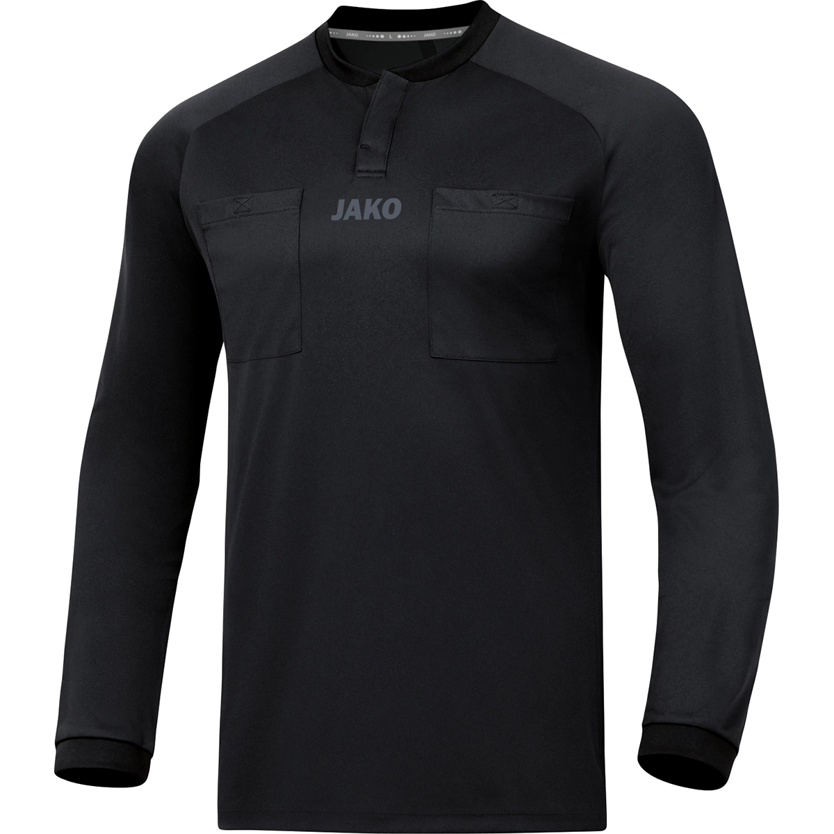 JAKO Fussball___Teamsport_Textil___Trikots_Schiedsrichter_Trikot_langarm 4371 08 schwarz