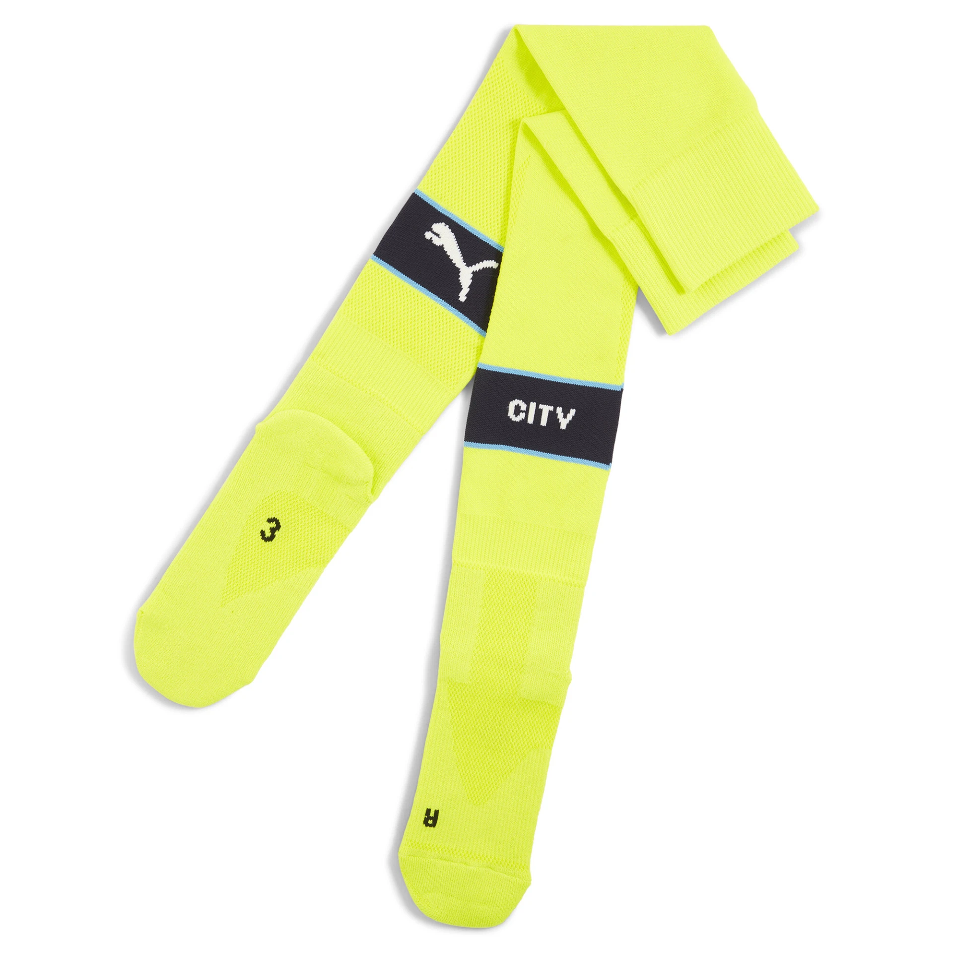 PUMA Team_MCFC_Graphic_Socks_Replica 775119 010 Yellow Glow