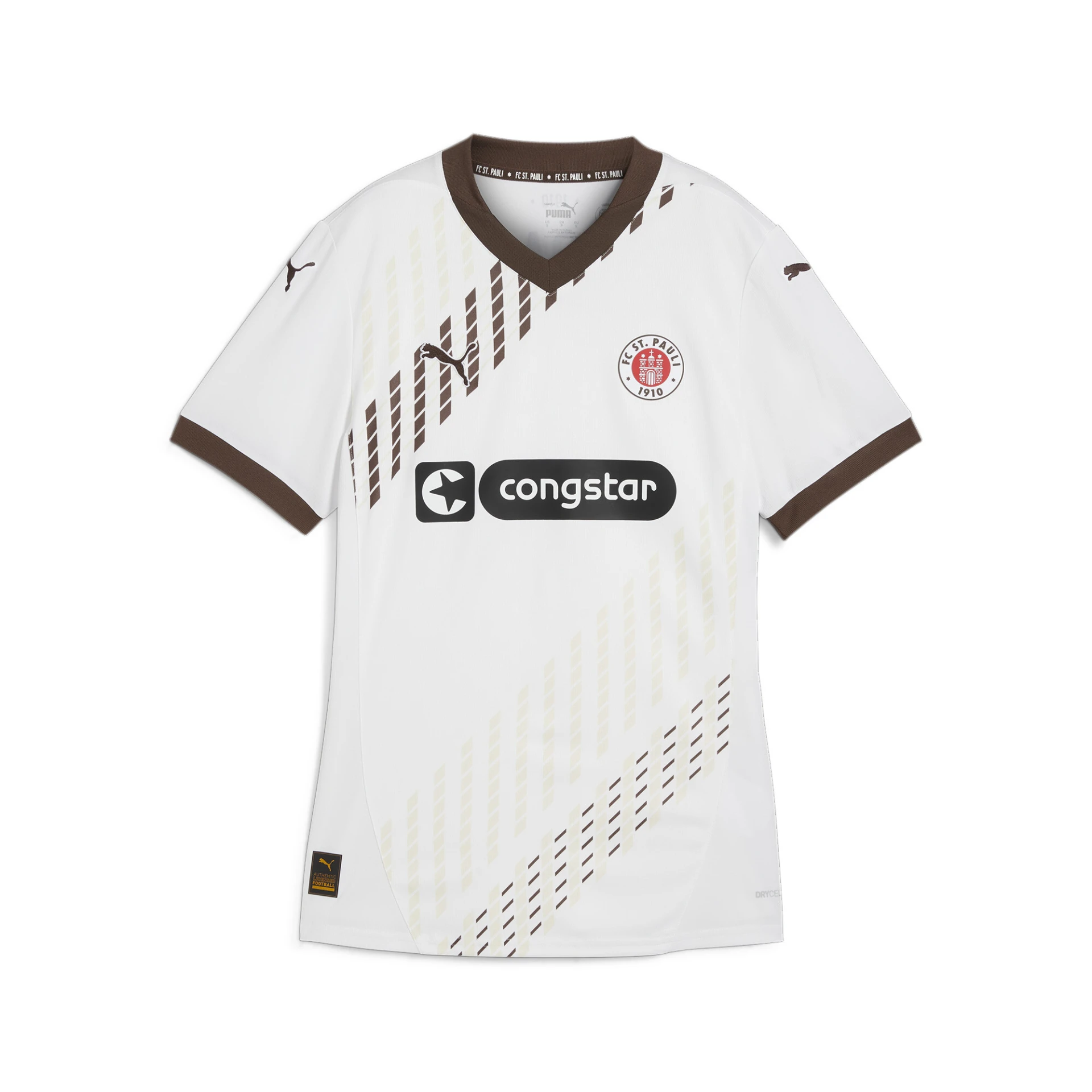 PUMA FCSP_Away_Jersey_W 778653 002 PUMA WHITE-ESPRESSO BROWN