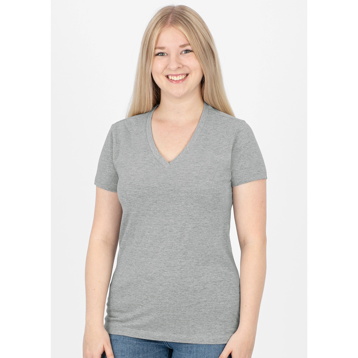 JAKO T_Shirt_Organic A4T023KIC6120K 520 hellgrau meliert