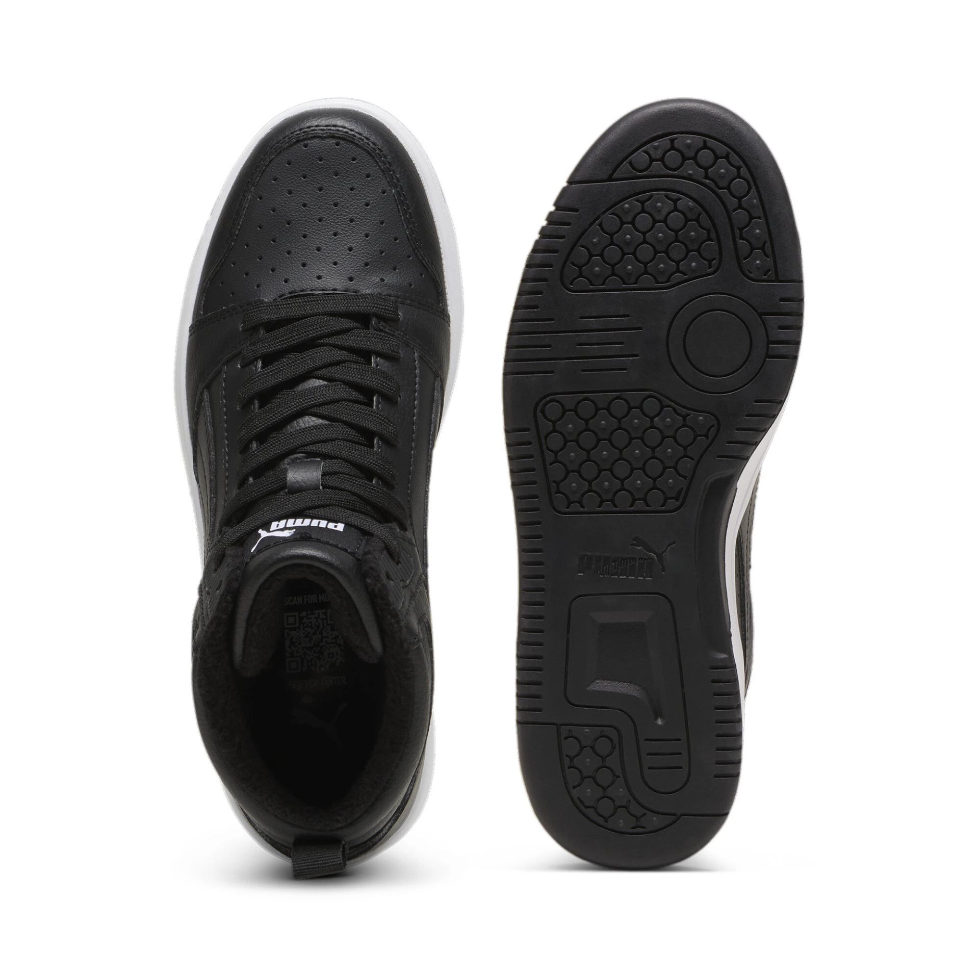 PUMA Puma_Rebound_V6_Mid_WTR_Jr 394685 001 PUMA Black-PUMA White