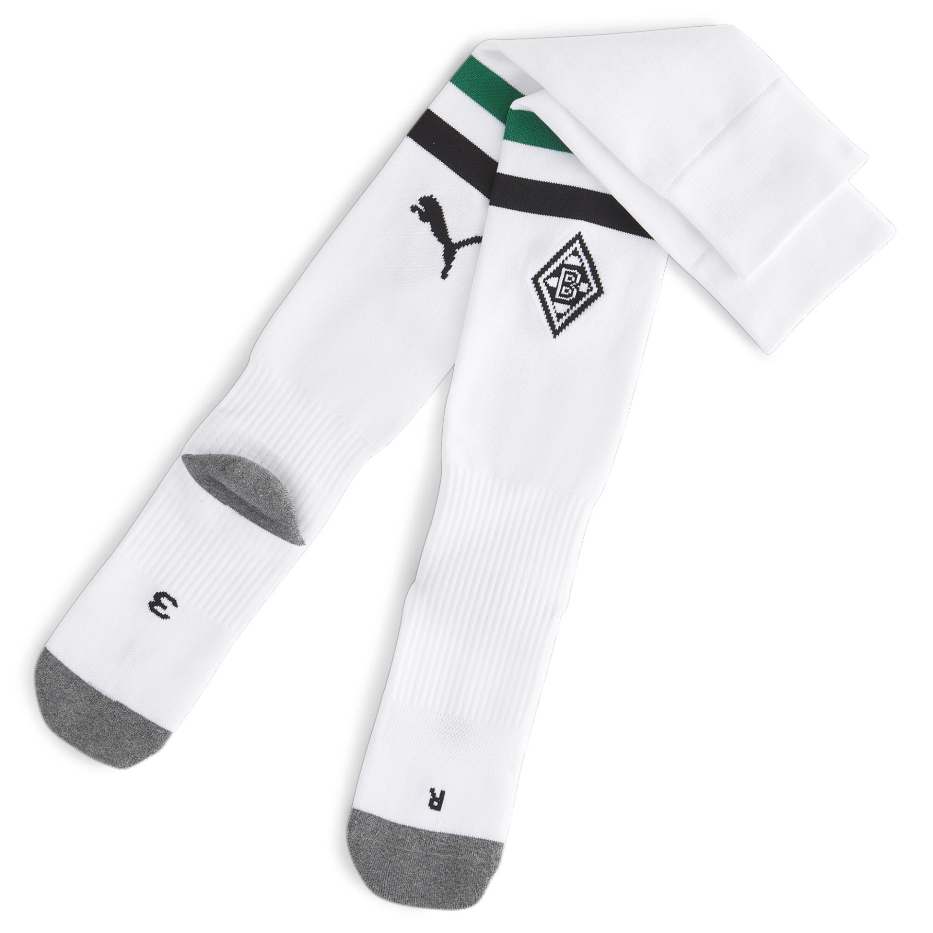 PUMA Team_BMG_Striped_Socks_Replica 771307 001 PUMA WHITE-POWER GREEN