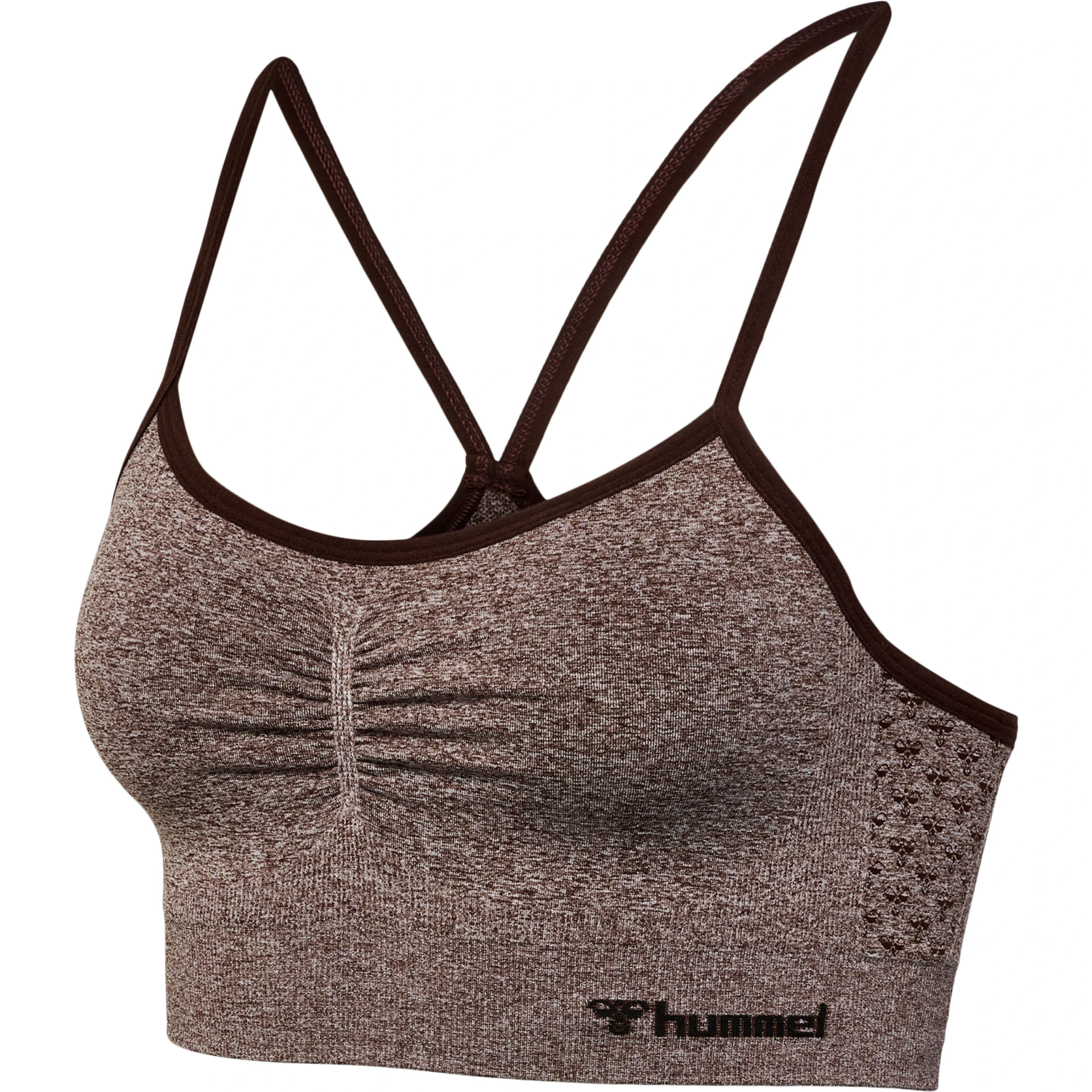 HUMMEL hmlCI_SEAMLESS_SCRUNCH_SPORTS_BRA___JAVA_MELANGE___M 219063 8131 JAVA MELANGE