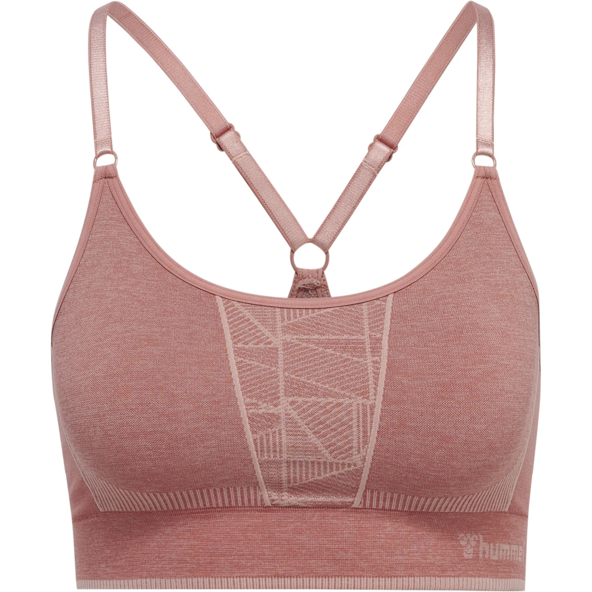 HUMMEL hmlMT_ENERGY_SEAMLESS_SPORTS_TOP 214152 4172 WITHERED ROSE/ROSE TAN ME
