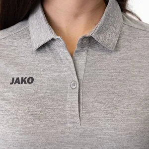 JAKO Damen_Polo_Premium_Basics A4T023DA6329D 40 hellgrau meliert